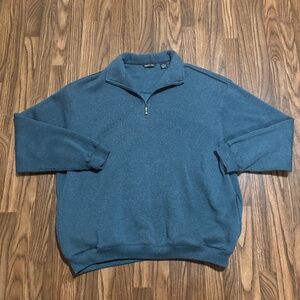 PGA Tour * Men’s Pull Over 1/4 Zip Mock Neck Sweater * Green * Size XL